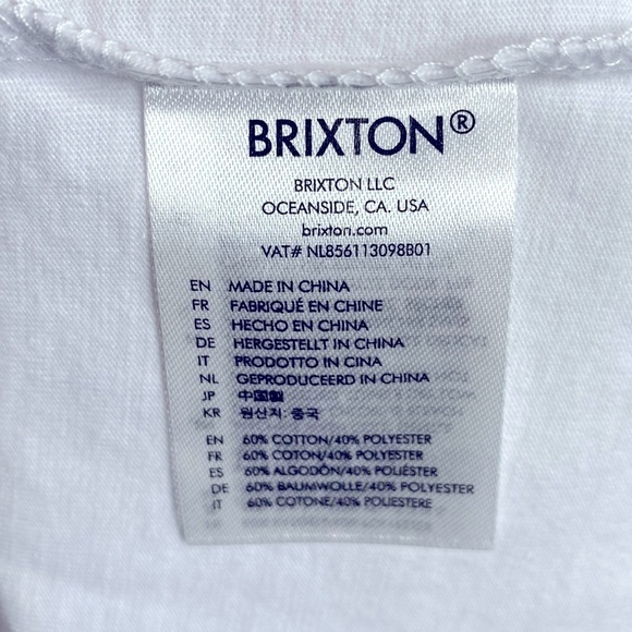 Brixton Mantle Premium Fit T-Shirt Size M - Picture 5 of 5